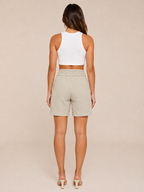 Astra Bermuda Shorts Women | High Waist, Straight Leg, Pockets