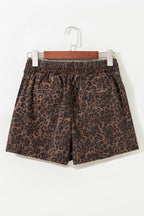Bella Skort | Denim, Leopard Print, Adjustable Drawstring