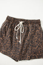 Bella Skort | Denim, Leopard Print, Adjustable Drawstring