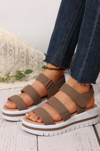 Cameo Platform Sandals for Women | Chic PU Leather, Triple Band Design