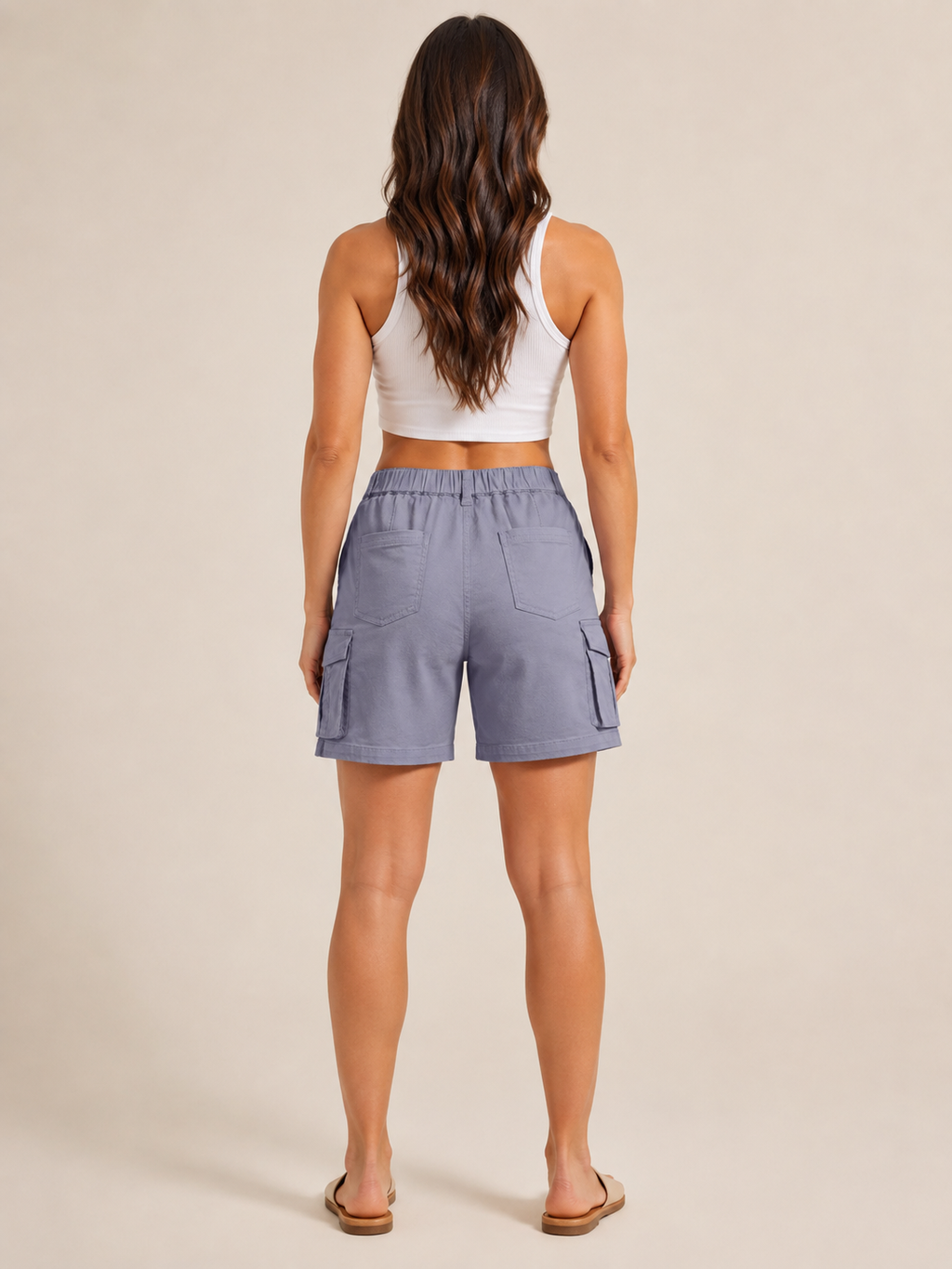 Daphne Bermuda Shorts Women | High-Waist, Elastic Waist, Six Pockets