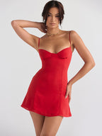 Elara Women's Dress | Lightweight Chiffon Mini with Ruffle Detail