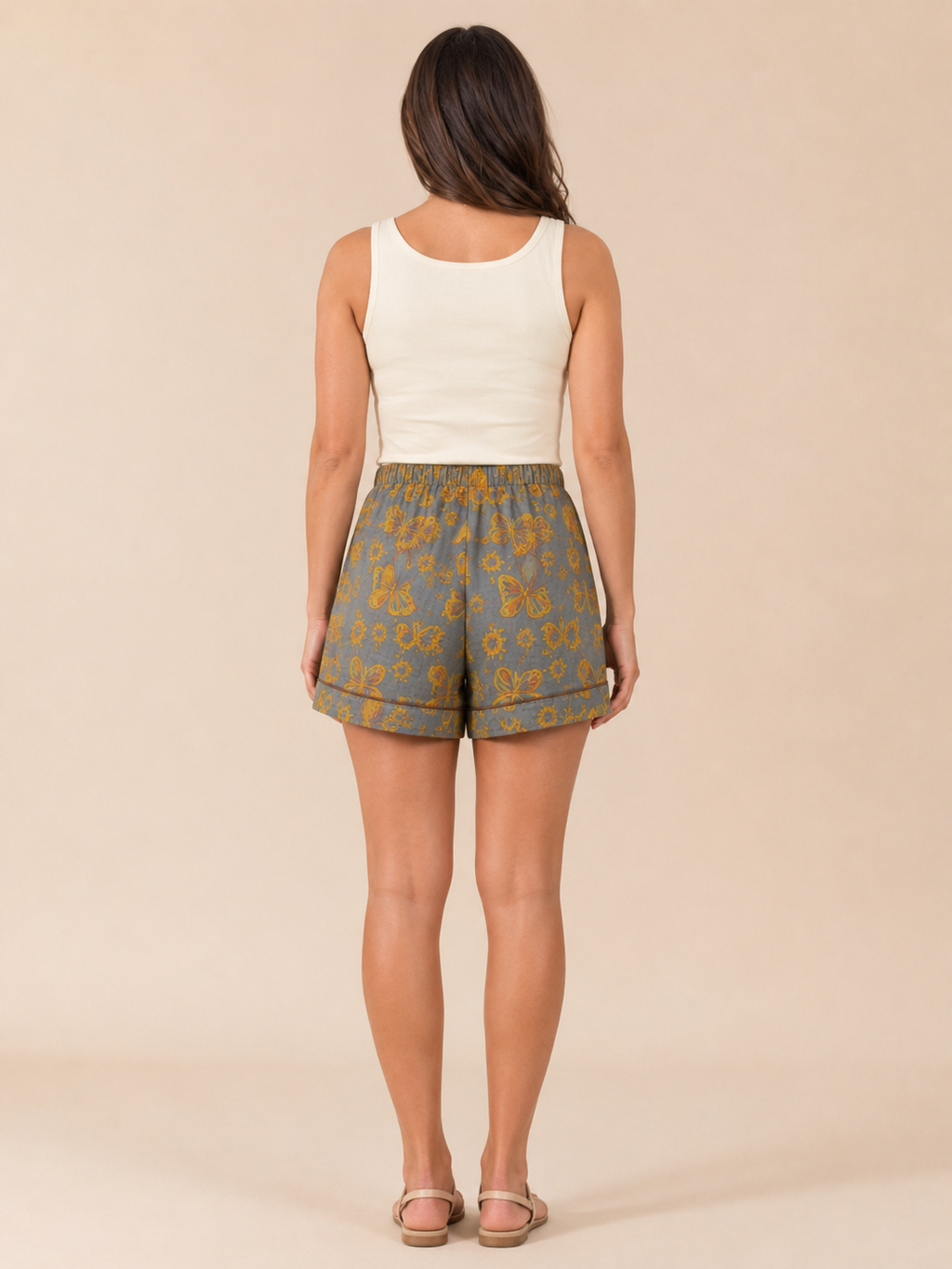 Elysia Floral Ladies Shorts | Elastic Waist, Loose Fit, Soft Fabric
