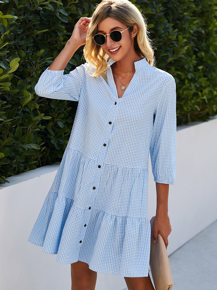 Glenna Summer Dress | Lightweight Gingham, Plus Size Available