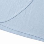 Powder blue midi dress fabric with soft drape at the hem