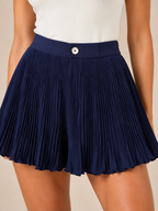 Kira Pleated Shorts | Women's High Waisted, Light Stretch Fabric with Pockets