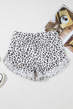 Luna Leopard Denim Shorts | High-Waisted, Frayed Hem for Women
