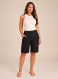 Ruby Bermuda Shorts | Women's Mid-Rise with Pockets