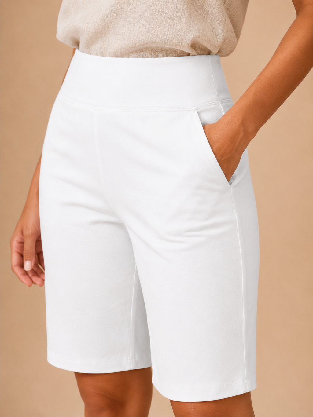 Ruby Bermuda Shorts | Women's Mid-Rise with Pockets