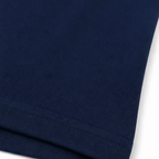 Navy skirt hem with neat stitched edge