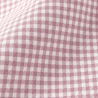 Close-up of pink and white gingham fabric pattern