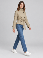 Women's Bersh cropped military jacket – side view