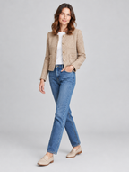 Women's Inspire cropped tweed jacket – side view