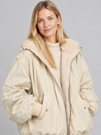 Women's Amore double-layer winter coat – close-up
