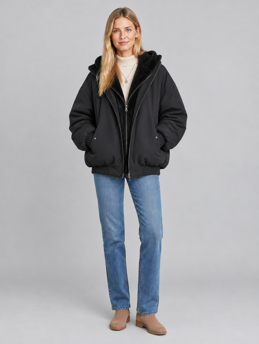 Women's Amore double-layer winter coat – front view