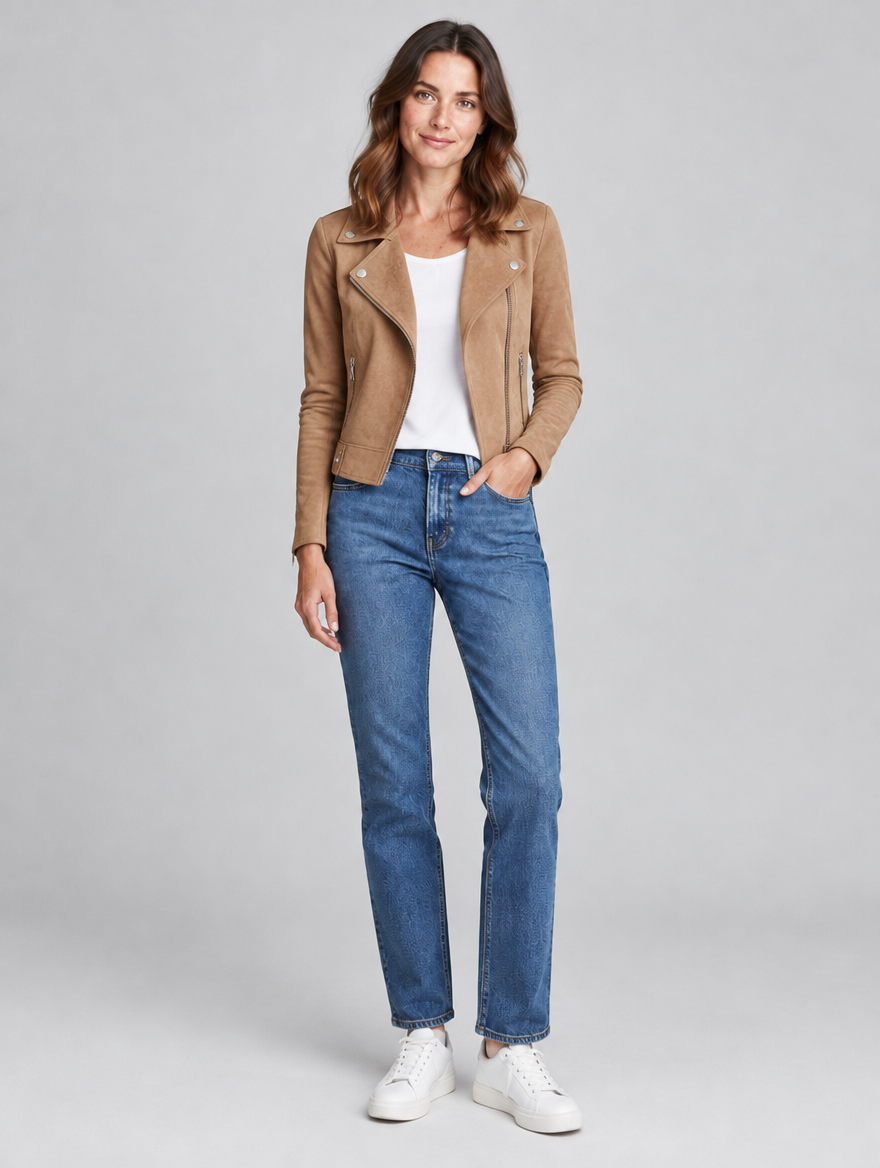 Women's Zahara biker jacket – front view