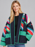 Women's Luna geometric quilted jacket – close-up