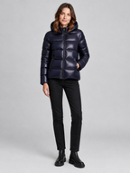Women's Luna hooded puffer jacket – front view