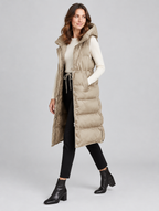 Women's Mechi long hooded gilet – side view