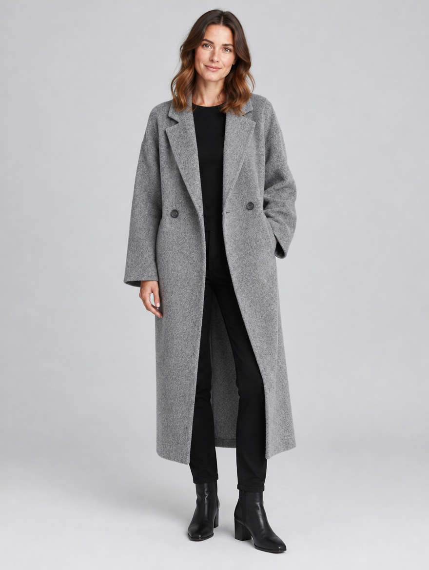 Women's Sephira long oversized coat – front view