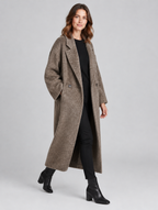 Women's Sephira long oversized coat – side view