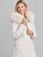 Women's Solis long quilted coat – close-up