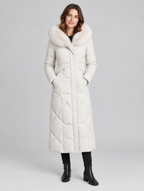 Women's Solis long quilted coat – front view