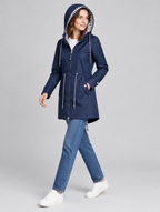 Women's Pamelo longline hooded jacket – side view