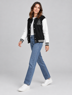 Women's Tasana varsity bomber jacket – side view